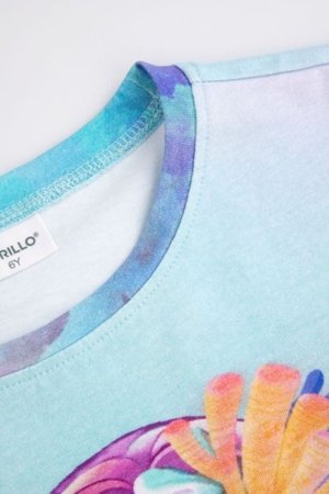 COCCODRILLO krekls ar īsām piedurknēm INSIDE OCEAN GIRL KIDS, krāsa, WC5143201IGK-022-122, 122 cm 