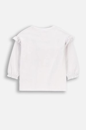 COCCODRILLO t-krekls ar garām piedurknēm, balti, WC6143102GGK-001-092, 92 izmērs 