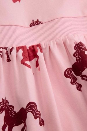 COCCODRILLO kleita ar garām piedurknēm, rozā, WC6129101GGK-033-110, 110 izmērs 