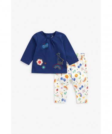 MOTHERCARE t-krekls ar garām piedurknēm + legini, ZB747 548124