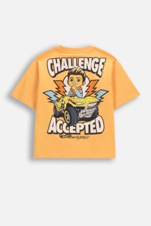 COCCODRILLO t-krekls ar īsam piedurknēm, oranži, WC6143203LBD-006-110, 110 