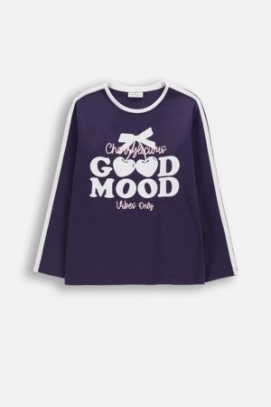 COCCODRILLO t-krekls ar garām piedurknēm, tumši zili, WC6143103SGJ-015-146, 146 cm 