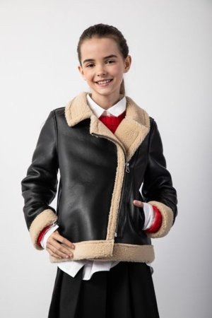 COCCODRILLO mēteļi OUTERWEAR GIRL JUNIOR, melns, ZC5153101OGJ-021-146, 146 cm