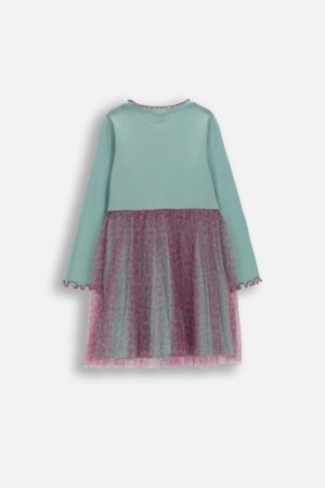 COCCODRILLO kleita ar garām piedurknēm, krāsaina, WC6129103RGK-022-116, 116 cm 