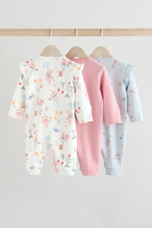 NEXT rompers ar garām piedurknēm, 3 gab., E92937, 86-92