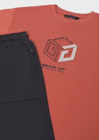 MAYORAL t-krekls ar šorti, copper, 6.690-44, 128  cm 