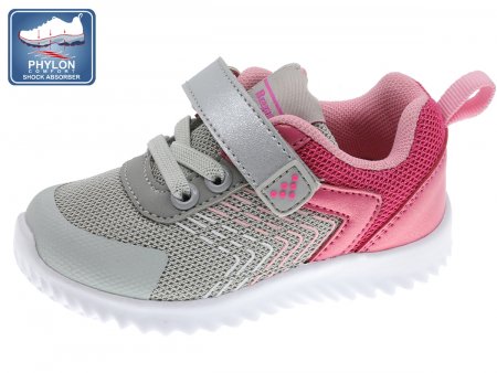 BEPPI ikdienas apavi, pelēki/rozā, 2194631 2194631-23