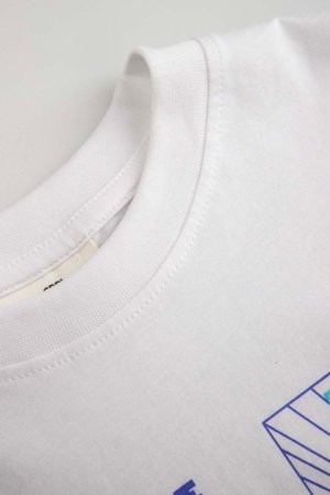 COCCODRILLO t-krekls ar īsam piedurknēm, balti, izmērs 