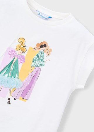 MAYORAL t-krekls ar īsam piedurknēm, natur-lake, 3.005-77, 128  cm 