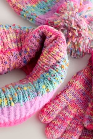 NEXT cepure, šalle un cimdi, F17421, 110-116 cm