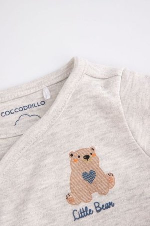 COCCODRILLO smilšu tārtiņš FOREST FRIENDS BOY NEWBORN, pelēks, ZC5112603FBN-019-074, 74 cm