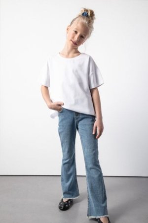 COCCODRILLO bikses JEANS COLLECTION GIRL, zils, cm 