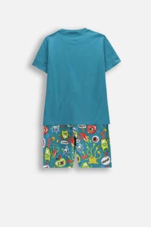 COCCODRILLO pidžama, zaļa, WC6448212PJS-022-104, 104/110 izmērs 