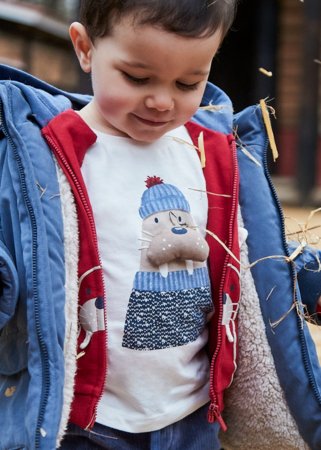 MAYORAL t-krekls ar garām piedurknēm, cream, 2.070-65 