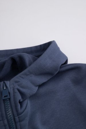 COCCODRILLO džemperis ar rāvējslēdzēju ar kapuci, zils, cm 