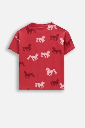 COCCODRILLO t-krekls ar īsam piedurknēm, sarkani, WC6143201GGK-017-110, 110 izmērs 