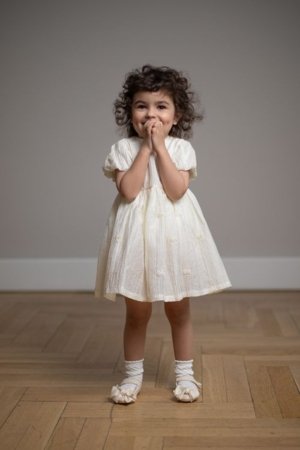 COCCODRILLO kleita ar īsam piedurknēm, smilšu krāsa, WC6128201FGN-003-074, 74 izmērs 