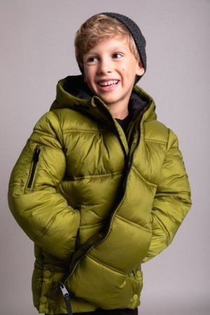 COCCODRILLO jakete OUTERWEAR BOY KIDS, zaļš, cm
