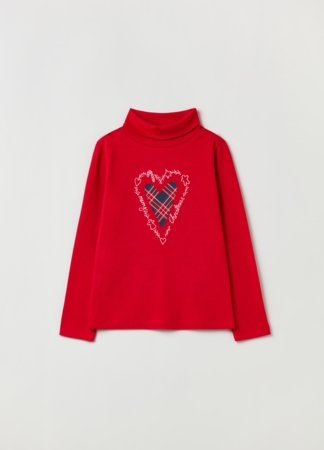 OVS GIRL3-10Y T-SHIRTS L/S 2H 9-10 RED 001912011 
