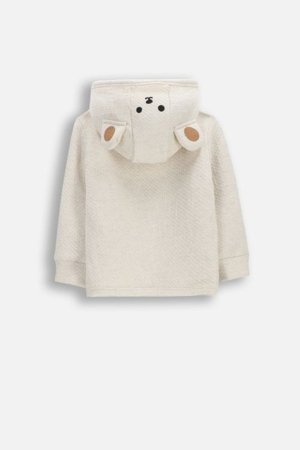 COCCODRILLO džemperis ar rāvējslēdzēju, smilšu krāsa, 