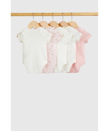MOTHERCARE bodijs ar īsam piedurknēm, 5gab., GF066 