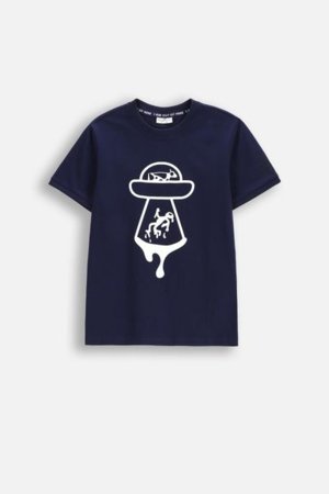 COCCODRILLO krekls ar īsām piedurknēm COSMIC RAVE BOY JUNIOR, zils, WC5143203CBJ-015-164, 164 cm 