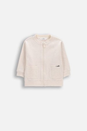 COCCODRILLO džemperis ar rāvējslēdzēju, smilšu krāsa, 
