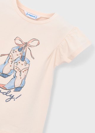 MAYORAL t-krekls ar īsam piedurknēm, salmon, 3.007-80, 116  cm 