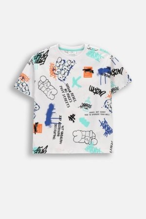 COCCODRILLO t-krekls ar īsam piedurknēm, balti, WC6143201RBJ-001-140, 140 cm 