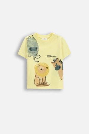 COCCODRILLO t-krekls ar īsam piedurknēm, dzelteni,  