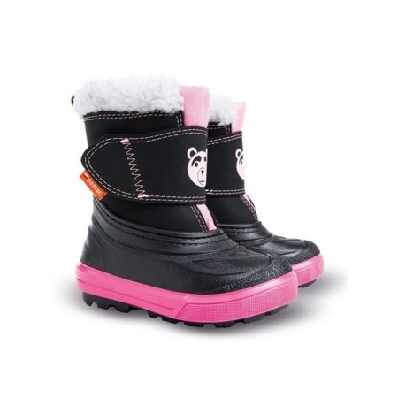 DEMAR ziemas zābaki BEAR, melni/rozā, 1507, 22-23 1507 28-29