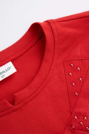 COCCODRILLO t-krekls, sarkani, ZC5143102EJG-009-122, 122 cm 