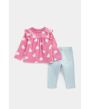MOTHERCARE t-krekls ar garām piedurknēm un zeķubikses, FA892 640446