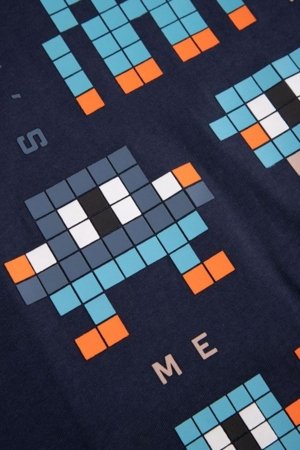 COCCODRILLO t-krekls ar garām piedurknēm, tumši zili, cm 