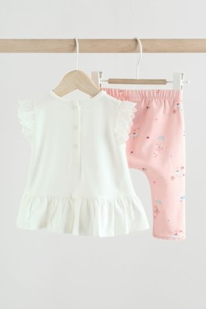 NEXT t-krekls ar īsām piedurknēm un legingi, AA6495, 80-86