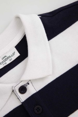 COCCODRILLO polo ar garām piedurknēm, zili, WC6143501RBK-015-116, 116 cm 