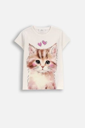 COCCODRILLO t-krekls EVERYDAY GIRL A, krēmveida, cm