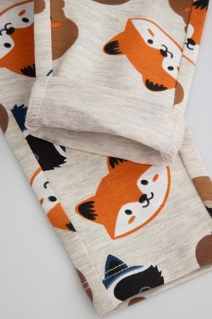 COCCODRILLO legingi FOREST FRIENDS BOY NEWBORN, pelēks, ZC5122102FBN-019-086, 86 cm 