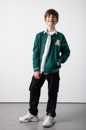 COCCODRILLO džemperis ACADEMY BOY JUNIOR, zaļš, ZC5132602ABJ-011-164, 164 cm 