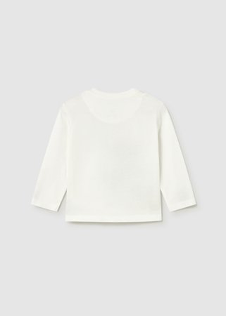 MAYORAL t-krekls ar garām piedurknēm, cream-bear, 2.070-67, 4 cm 