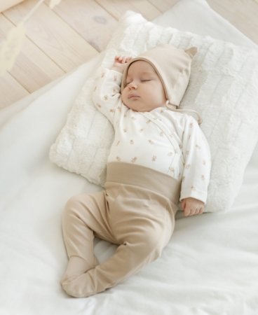 PINOKIO bodijs ar garām piedurknēm un pogām LOVELY DAY, ecru, 68 cm, 1-02-2211-01