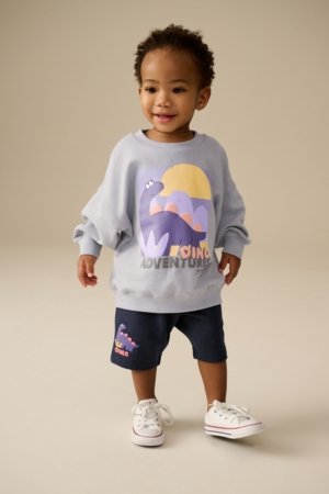 NEXT džemperis un šorti, E60715, 104-110