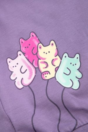 COCCODRILLO t-krekls ar garām piedurknēm, violeti, WC6143104SGK-016-092, 92 cm 