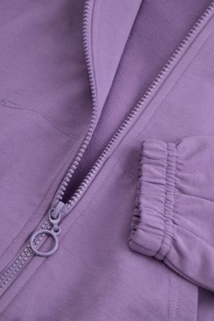 COCCODRILLO džemperis ar rāvējslēdzēju ar kapuci, violets, WC6132401SGK-016-092, 92 cm 