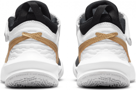 NIKE sporta apavi TEAM HUSTLE D 10 PS, balti/melni, CW6736-002 CW6736-002-27,5