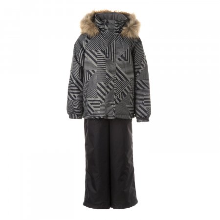 HUPPA ziemas komplekts WINTER, khaki/melns, 41480030-12341 41480030-12341-122