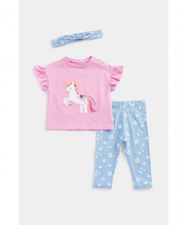 MOTHERCARE t-krekls ar īsam piedurknēm, legini + galvas saite, EC048 632860