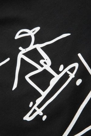 COCCODRILLO t-krekls ar īsam piedurknēm, melni, cm 