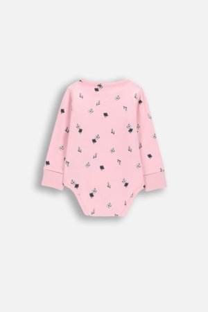 COCCODRILLO bodijs ar garām piedurknēm un pogām, rozā, izmērs 