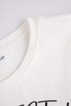 COCCODRILLO t-krekls EVERYDAY GIRL A, krēmveida, cm